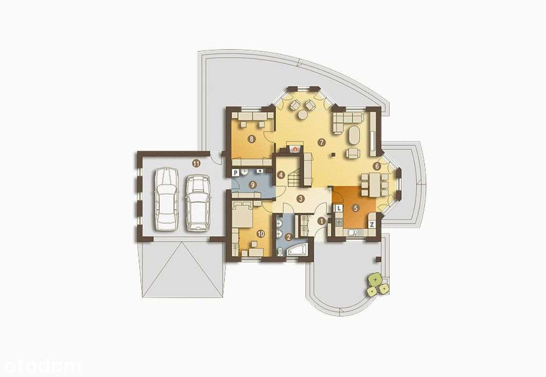 Działka z gotowym projektem domu Siennica 2401m2-5