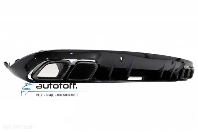 Bara fata si Difuzor bara spate Mercedes C-Class C205 A205 (14-19) C63 Design - 10