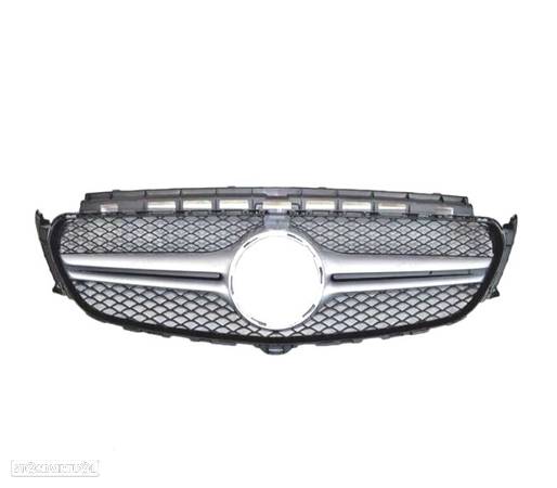 GRELHA DIANTEIRA PARA MERCEDES W213 S213 C238 PRETO CROMADO - 2