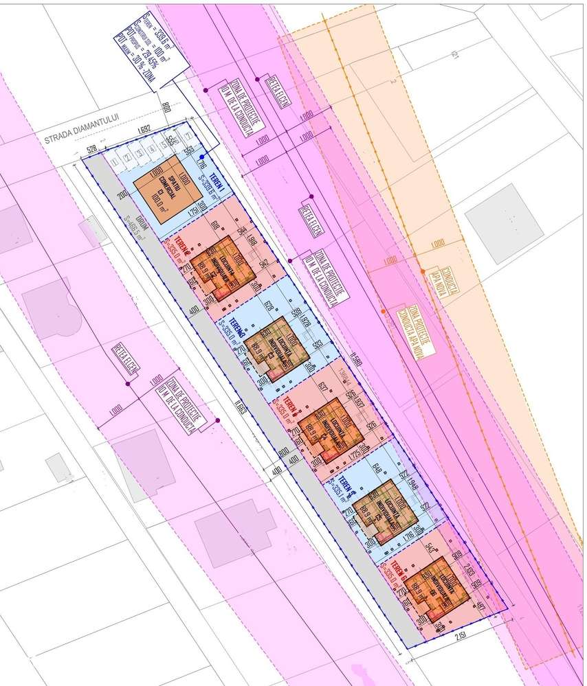 Teren cu autorizatie Bragadiru Diamantului 2500 mp - Imagine principală: 2/10