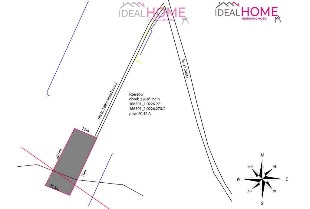 Działka na ul. św Huberta- 20,42A - Pełny obrazek: 5/10