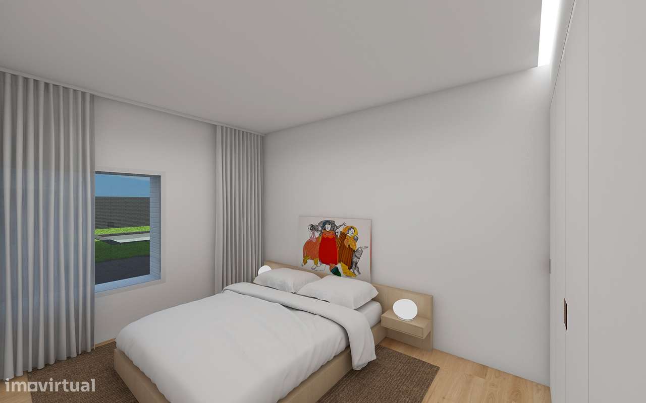 Apartamento T2 novo com piscina e garagem-43