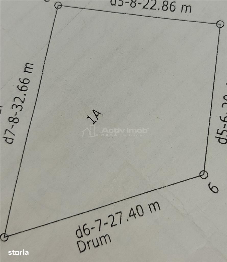 Teren intravilan, 625 mp, deschidere 28 m, Sala Sporturilor