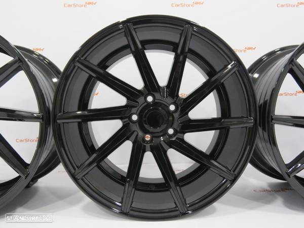 Jantes Look Vossen CVT 17" 8 et 40 5x112 Preto brilhante - 4