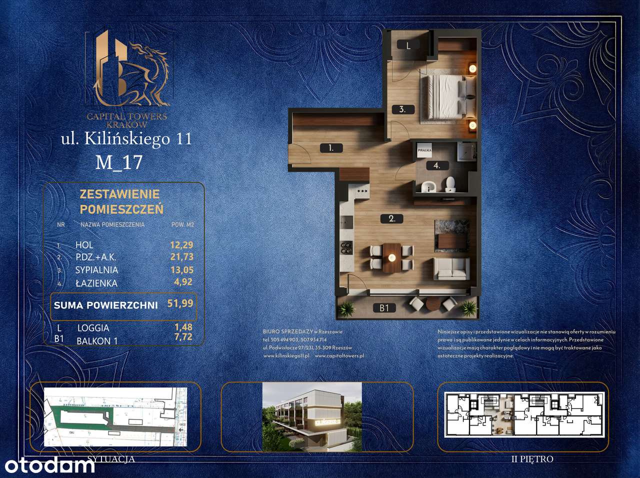 Nowe Mieszkania 51, 99 m² blisko centrum Krakowa Kilińskiego 11 (lokal 17)