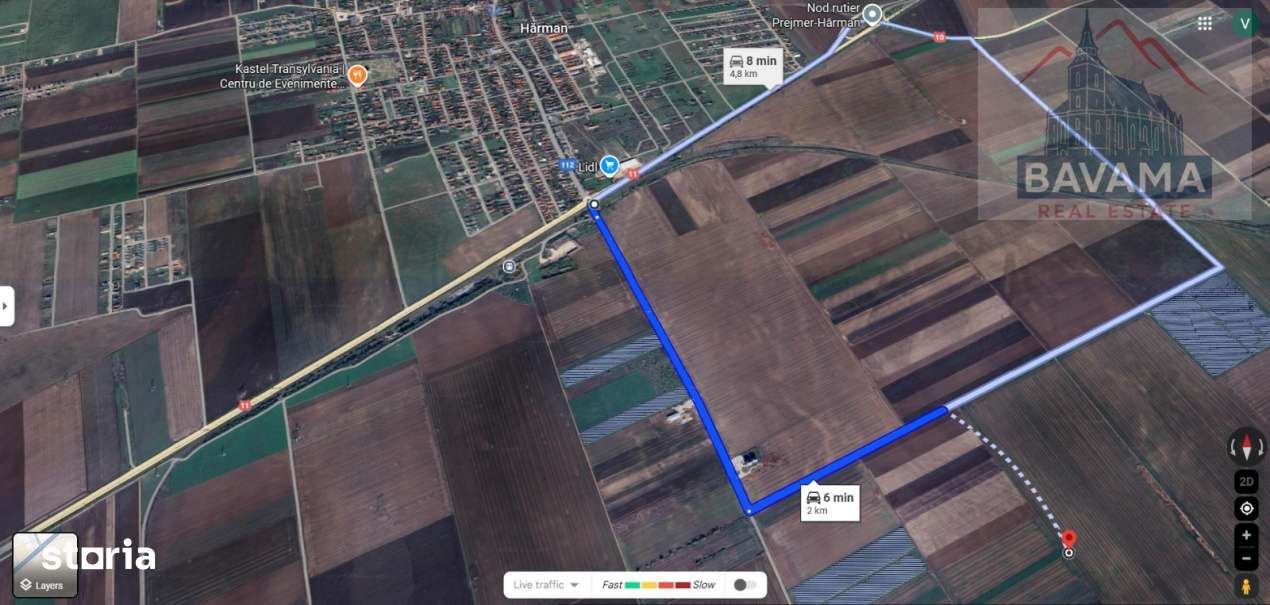 Teren extravilan de vanzare - 10 000 mp -Sud Harman-5