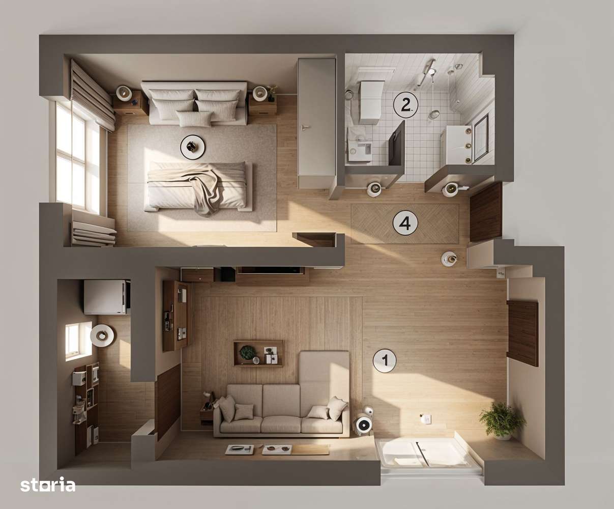 Apartament 2 camere bloc finalizat - Militari Residence