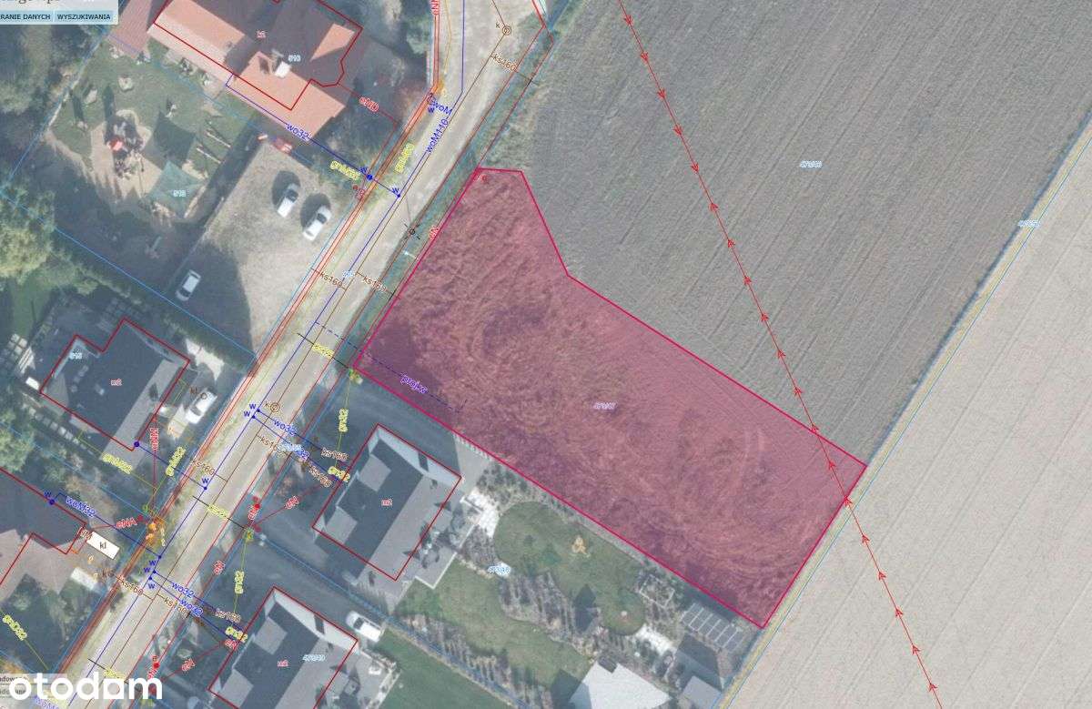 Działka budowlana, Dąbrowa 1286m2, wydane WZ-5