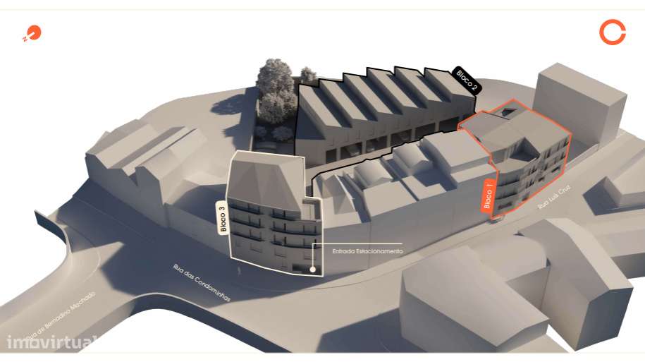 Apartamento T2 c/Lugar de Garagem | Empreendimento Condominhas (Porto) - Grande imagem: 3/9