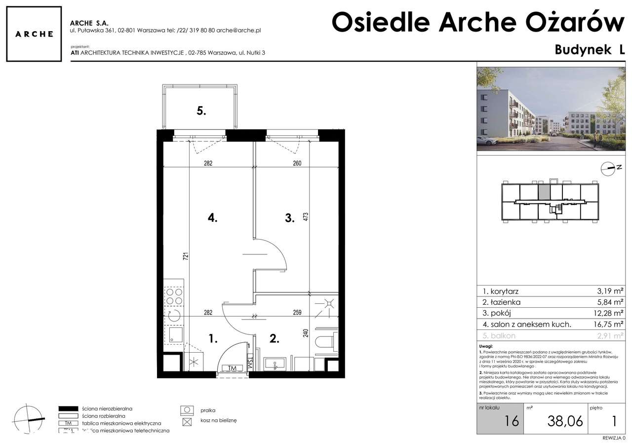 2-pokojowe mieszkanie 38m2 + balkon Bezpośrednio - Pełny obrazek: 2/7