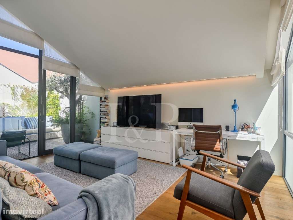 Apartamento T4 duplex com dois terraços e piscina em Belém-22