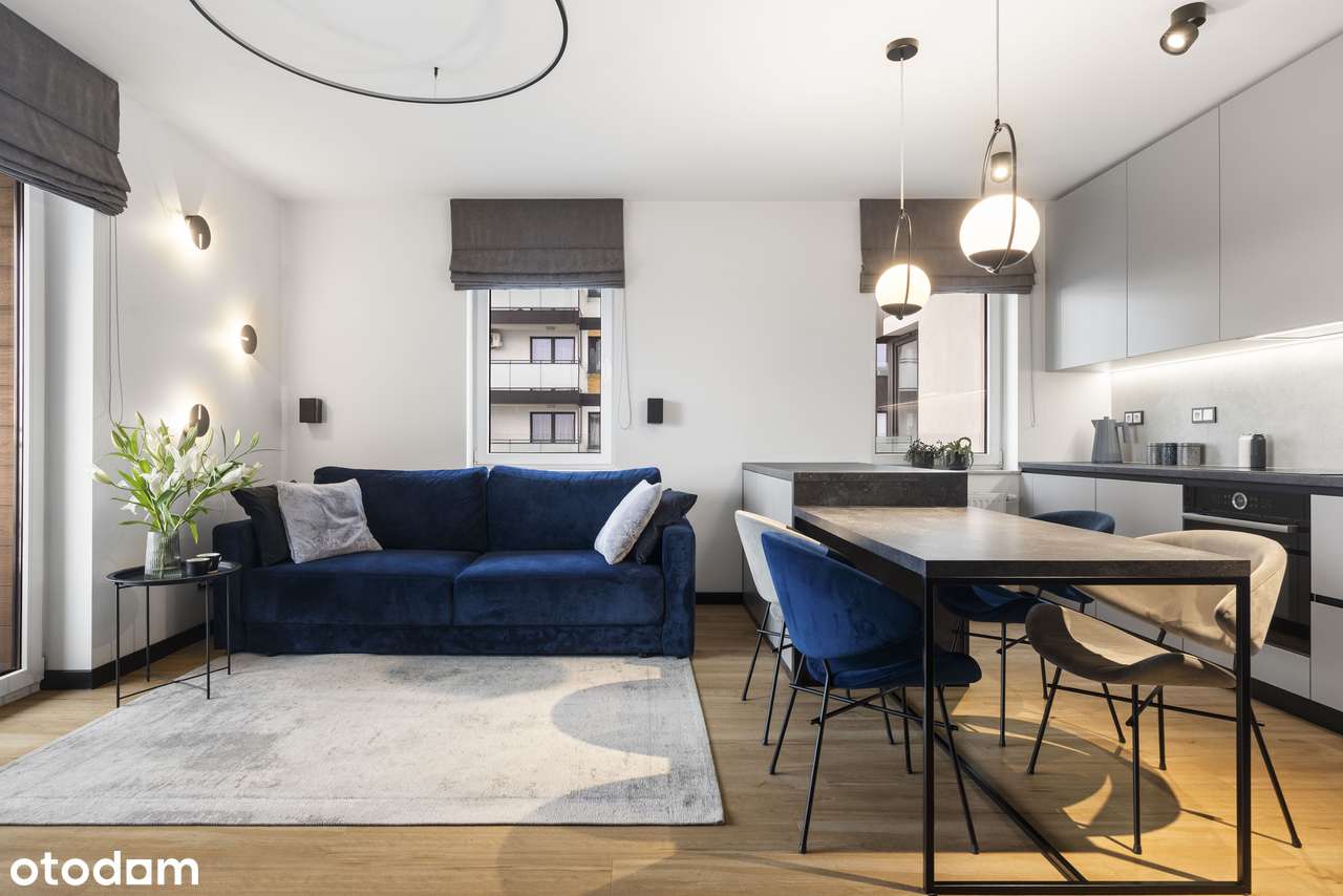 Elegancja w odcieniach granatu | 80 m² | 4 pokoje z widokiem na niebo-5