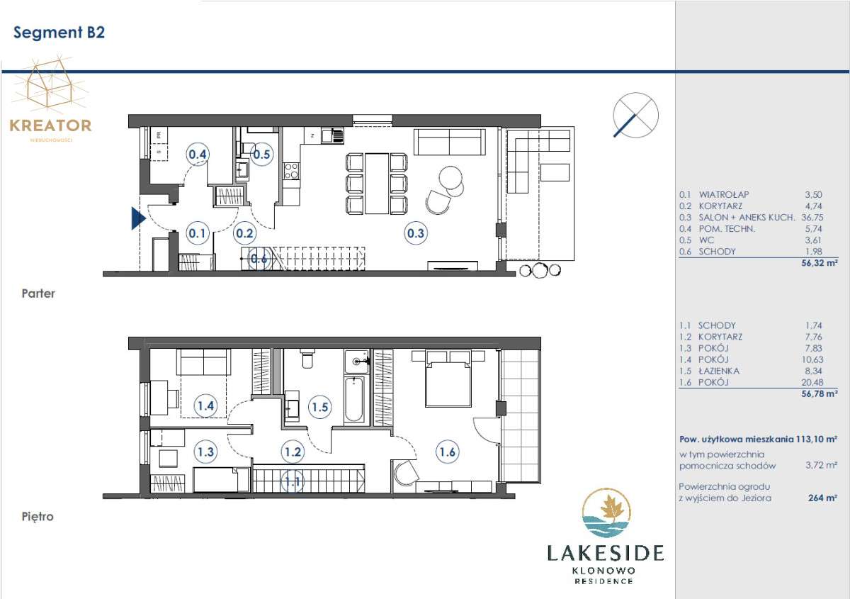 Klonowo/Widok na Jezioro/ I Linia Brzegowa/2026r-11