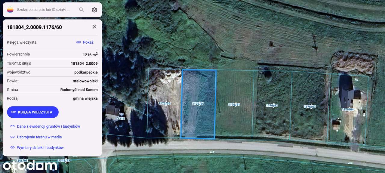 Działka budowlana 12 ar w miejscowości Musików koło Rzeczycy Długiej - Pełny obrazek: 3/4