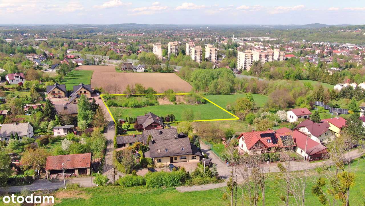 Duża widokowa działka inwestycyjna - brak MPZP - Ustroń-1