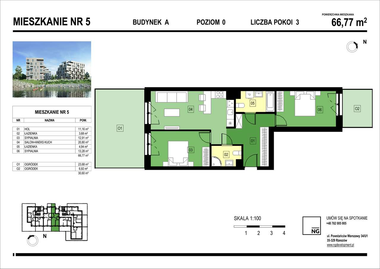 SPRAWDŹ | 3 pokoje| PK River| NG Development - Pełny obrazek: 2/7