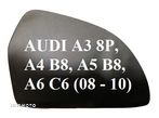 AUDI A3 8P0, A4 B6, B7, A6 4FO, A6 C7 10- A4 B5 99- WKŁAD LUSTERKA ORYGINAŁ - PRAWY, LEWY I INNE - 4