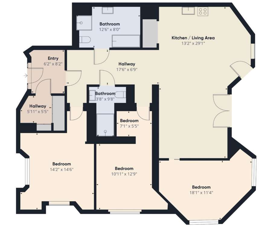 Przestronny apartament + Duży Ogród + 2 łazienki !-18