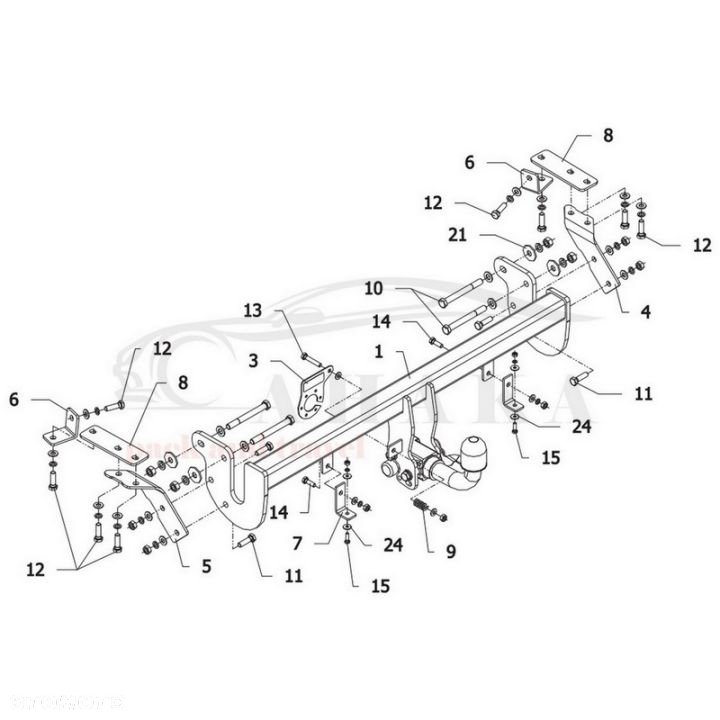 Hak Holowniczy Automat Do Mitsubishi Asx 2010-2012 - 3