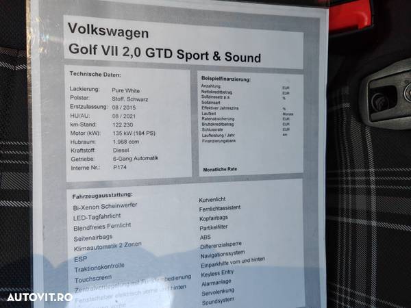 Volkswagen Golf GTD BlueMotion Technology DSG - 18