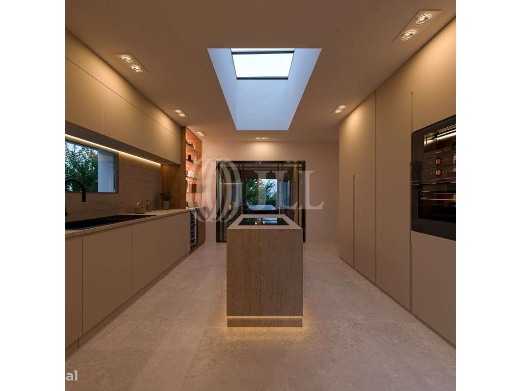 Moradia T5 com jardim e piscina em Queijas Oeiras-7