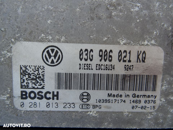Calculator motor Volkswagen Golf 5 1.9 TDI BXE 105 CP din 2007 - 2
