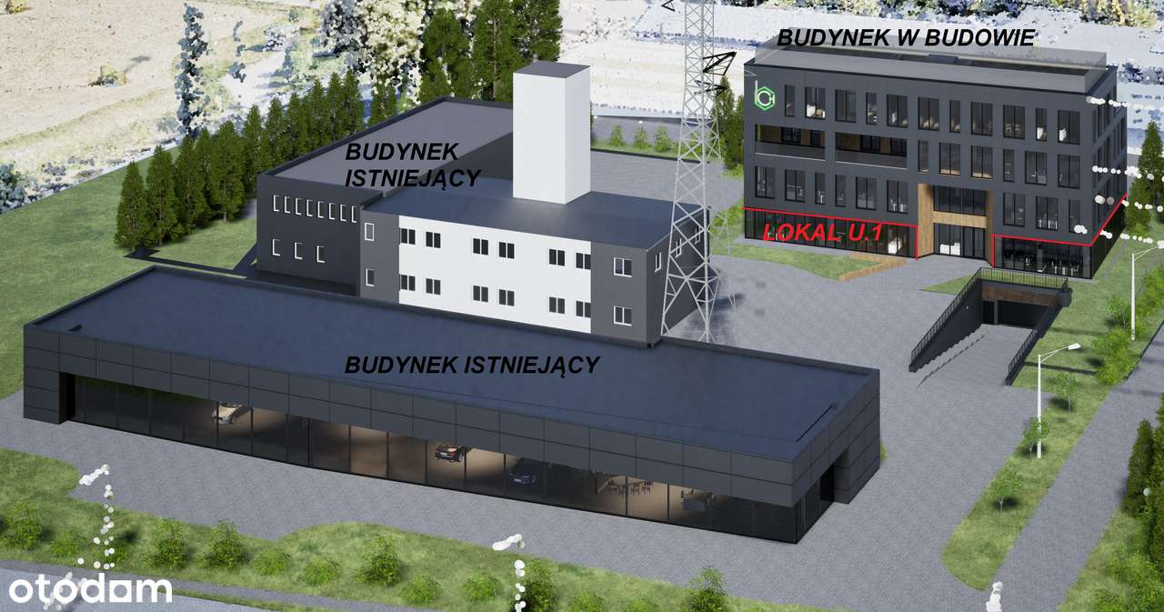 Nowy lokal użytkowy 410m2 - bezpośrednio przy ul. Mełgiewskiej  Lublin - Pełny obrazek: 5/12