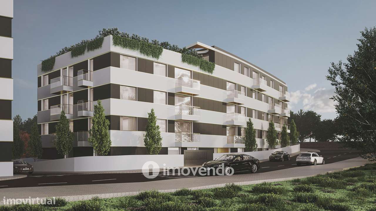 Apartamento T2 novo, com vista Rio, no Empreendimento D'Ouro Mar-0