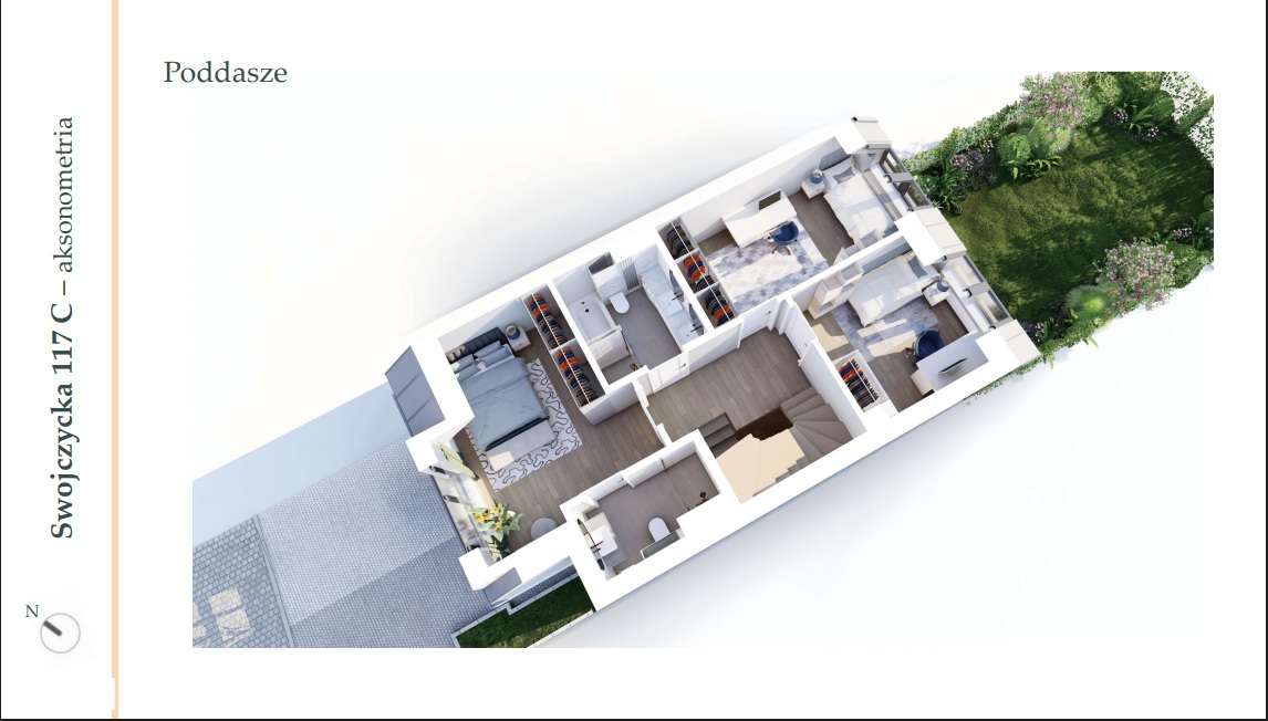 Nowoczesny segment z antresolą, ogrodem i garażem - Wrocław, Swojczyce-5