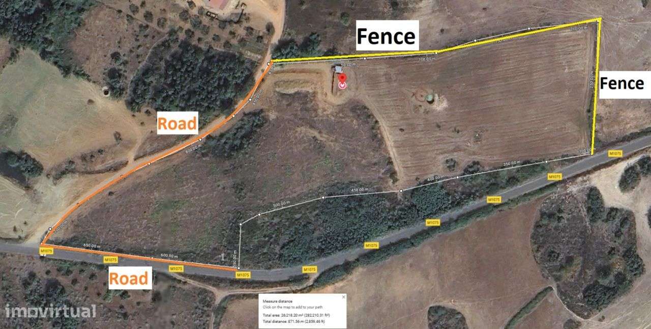 Quinta de 26000m2 com casa de granito de 85m2, poço e árvores - Grande imagem: 4/34