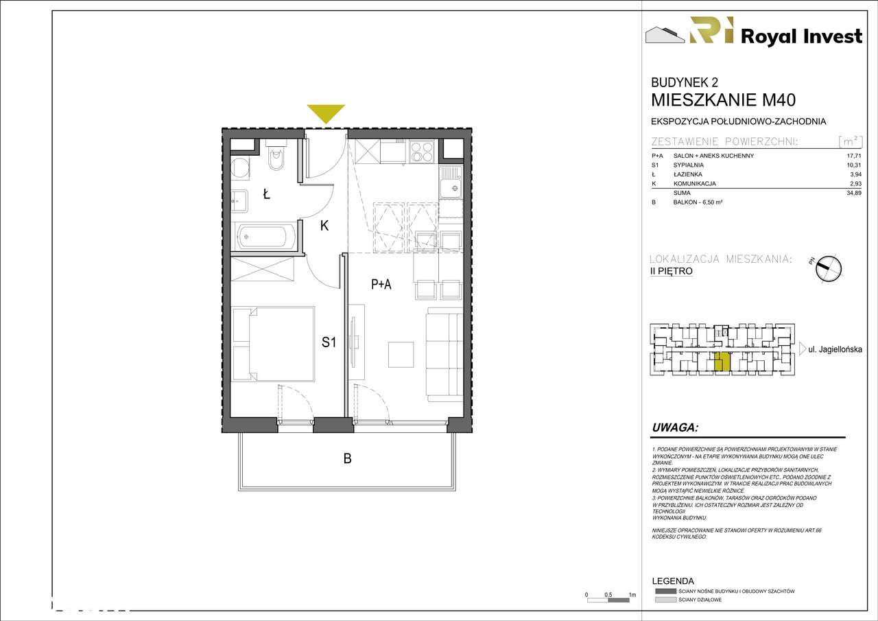 Jagiellońska Park | mieszkanie 2-pok. | B40 - Pełny obrazek: 3/8