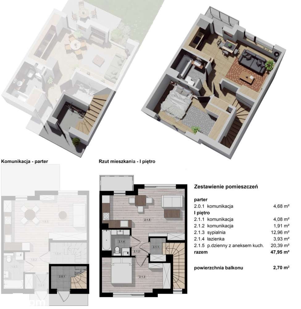 Wybudowane! Mieszkanie 2-pokojowe, pierwotny - Pełny obrazek: 4/5