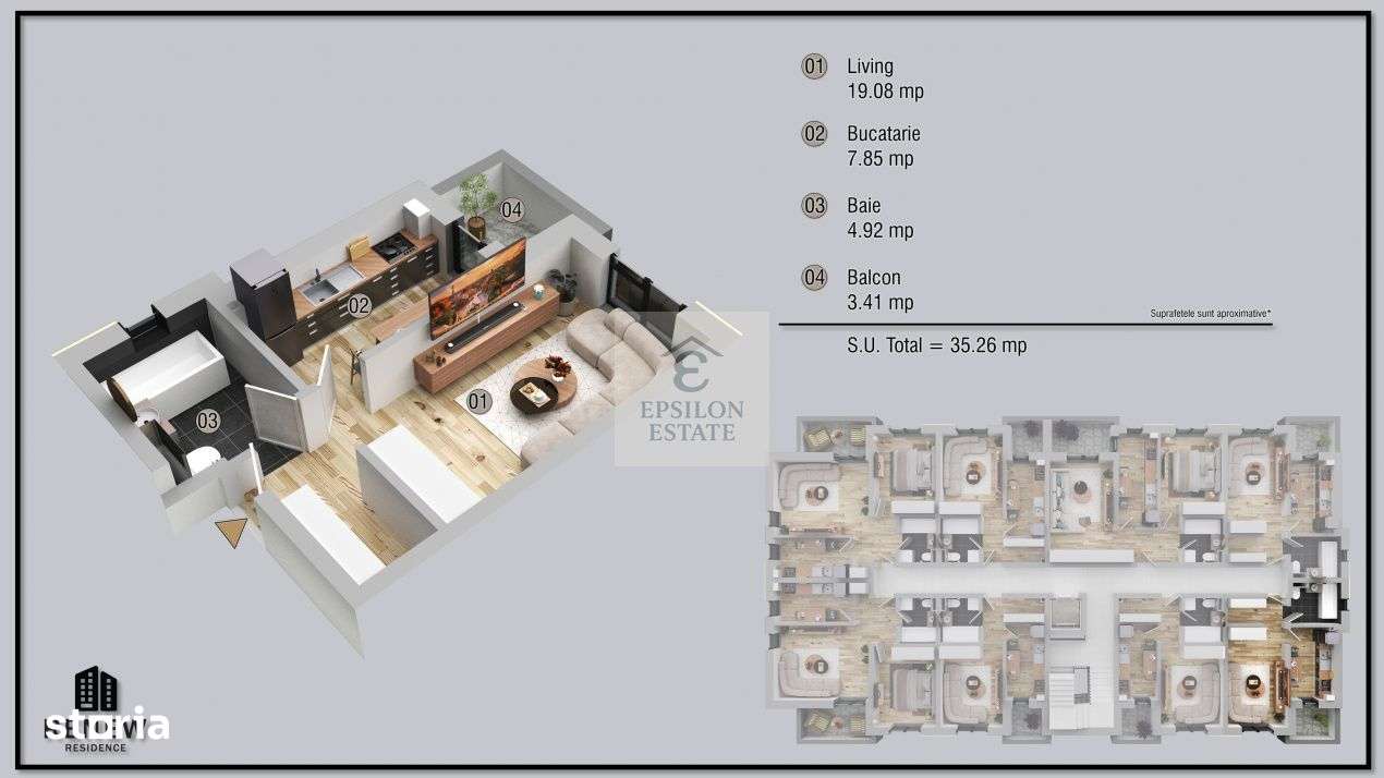 Garsoniera Militari Residence aprilie 2026 - Imagine principală: 5/7