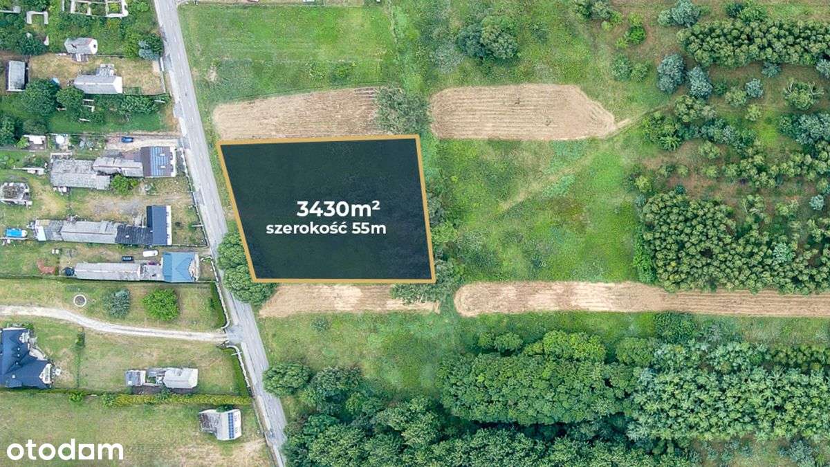 Duża działka budowlana w malowniczej okolicy