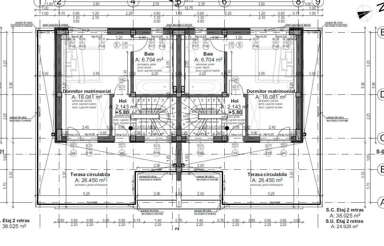 COMPLEX PREMIUM DE VILE TIP DUPLEX IN ZONA TRAPEZ -ZONA DE CASE! - Imagine principală: 4/5