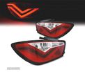 FAROLINS TRASEIROS PARA SEAT IBIZA 08-12 LIGHT BAR FUNDO VERMELHO CROMADO 3 PORTAS - 1