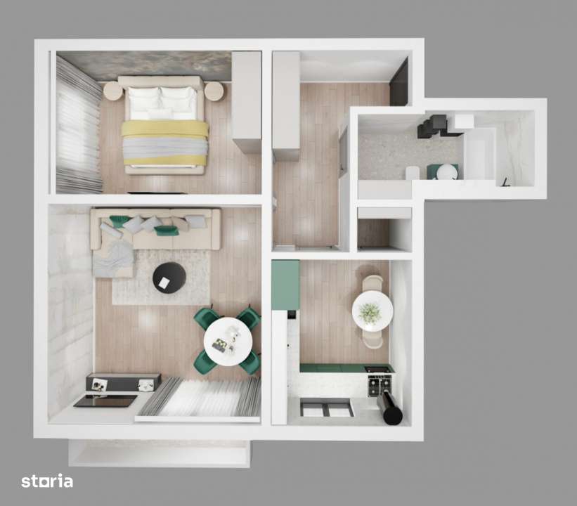 Apartament 2 camere Pitesti | Zona Stadion - Imagine principală: 5/6