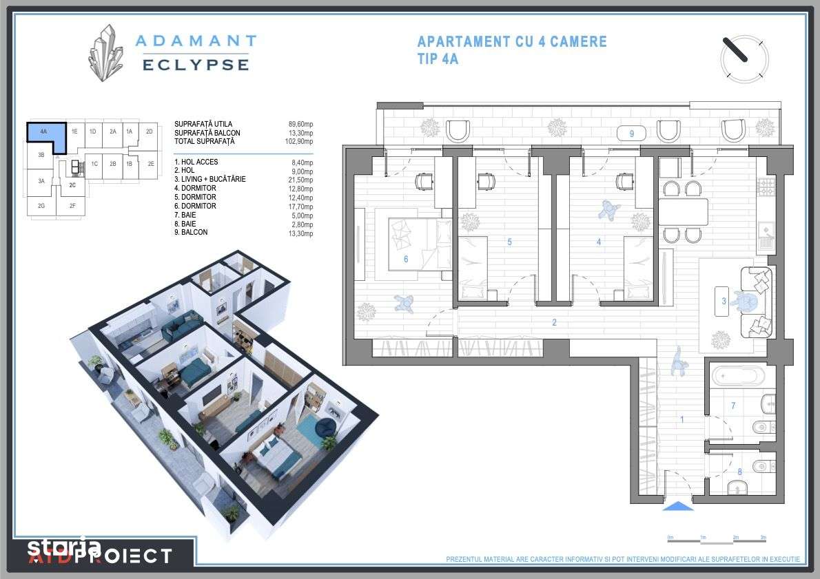 ADAMANT ECLYPSE, 4 camere, TIP 4A, 102.9mp, CUG-BRD - Imagine principală: 1/14