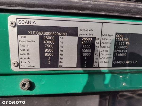 Scania G 440 6X6 KIPER MEILLER BORDMATIC - 8