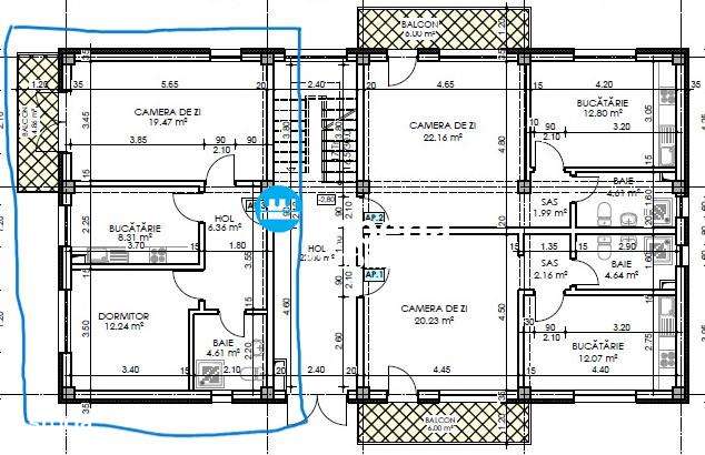Apartament 2 Cam D 56 mp, et 1, Cortez,  Hlincea Iasi - Imagine principală: 4/4