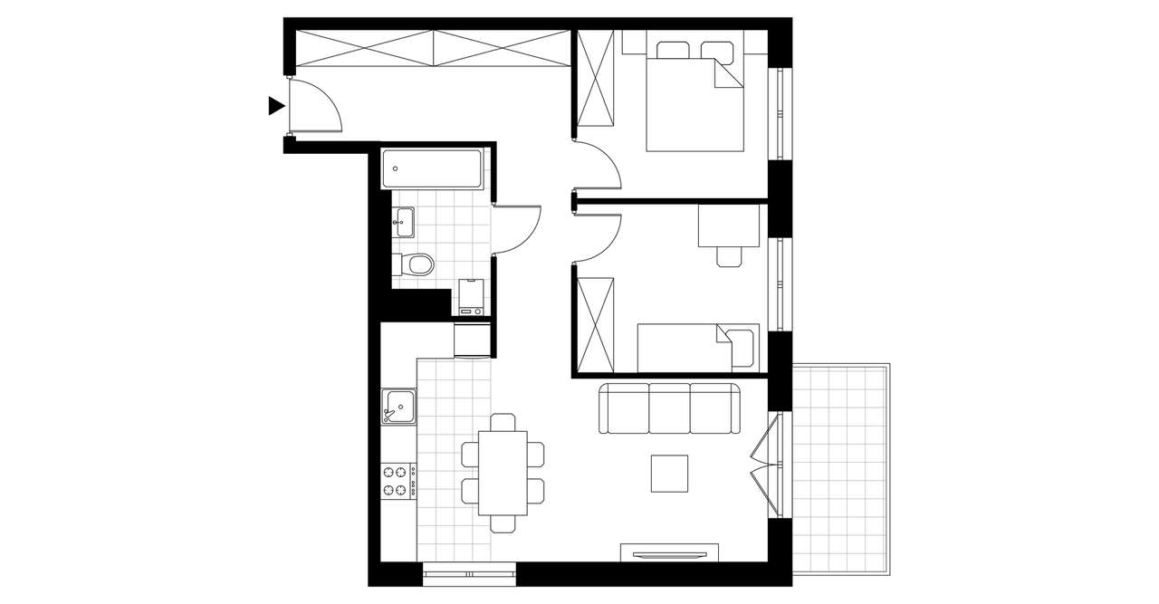 Ludowa Park | mieszkanie 3-pok. | B_M28 - Pełny obrazek: 4/9