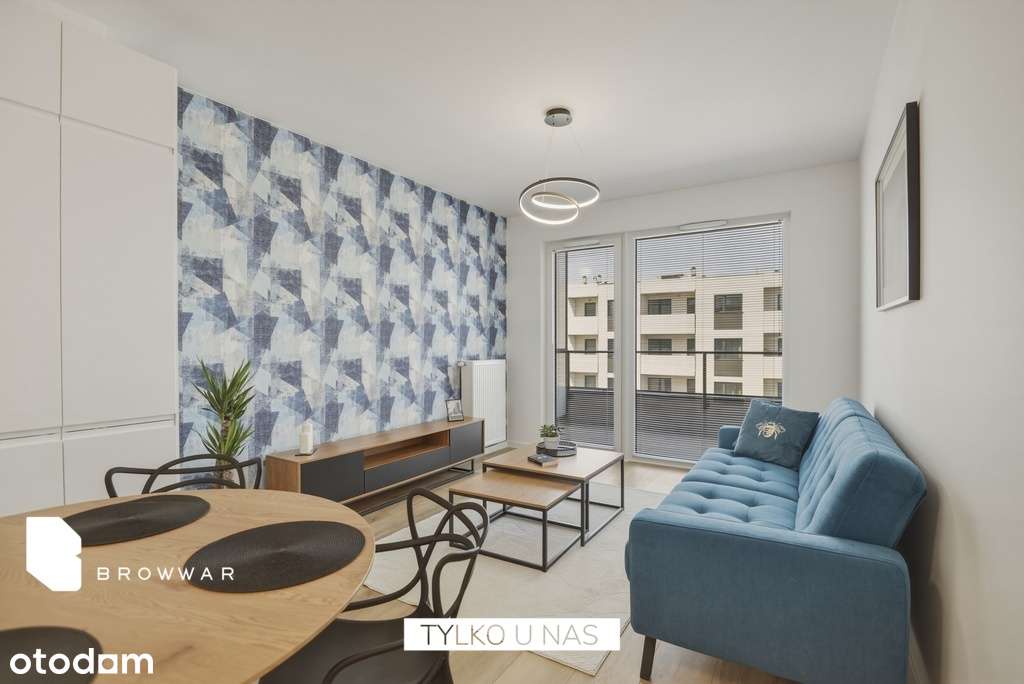Nowoczesny apartament, 2 pokoje z balkonem