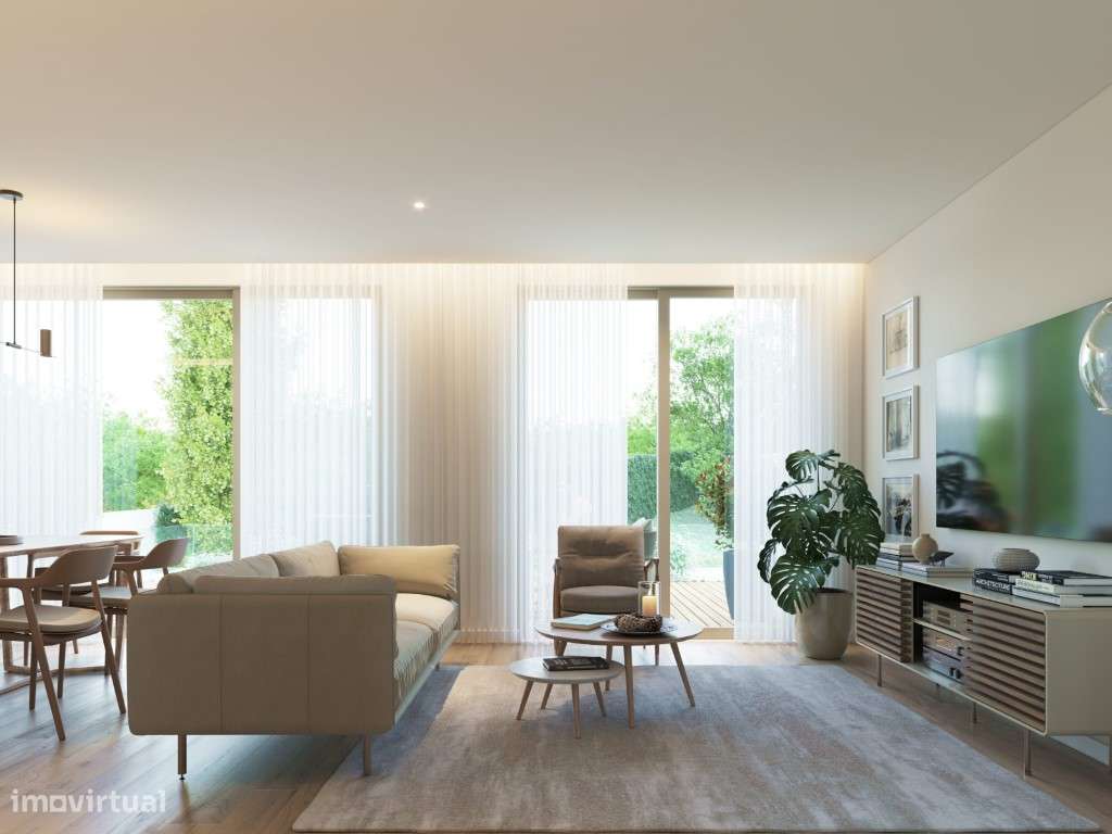 Moradia V3 Geminada com terraço e jardim, a 900 metros do mar-17