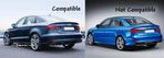 Difusor Audi A3 8V Sedan Cabrio (2016-2019) Look S3 - 6