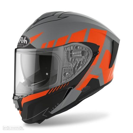 capacete spark rise laranja matt airoh - 1