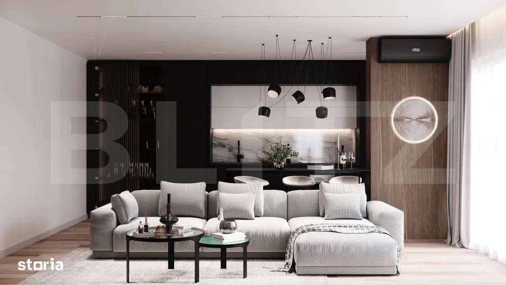 Apartament modern, cu 2 camere, 60 mp, balcon, terasa, zona Marasti - Imagine principală: 3/7