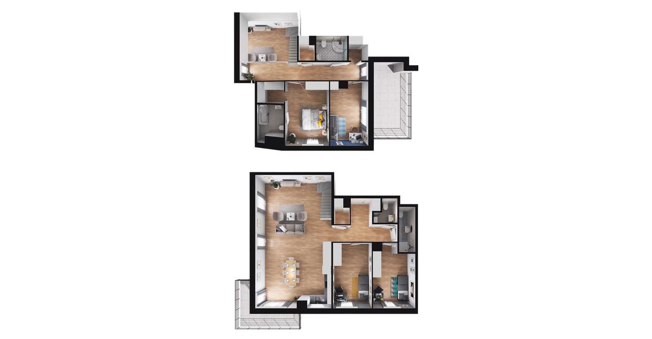 5-pokojowe mieszkanie 102m2 + taras Bez Prowizji - Pełny obrazek: 3/9
