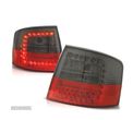 FAROLINS TRASEIROS LED PARA AUDI A6 4B AVANT 97-04 LED VERMELHO PRETO - 1