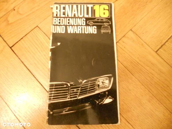 RENAULT 16  1969 r. INSTRUKCJA Obsługi jak nowa - 1