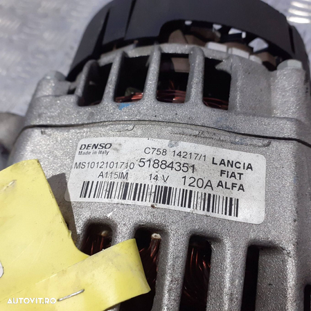 Alternator Alfa Romeo Giulietta-Fiat-Jeet 2.0 JTDM| 51884351| MS1012101710 - 4